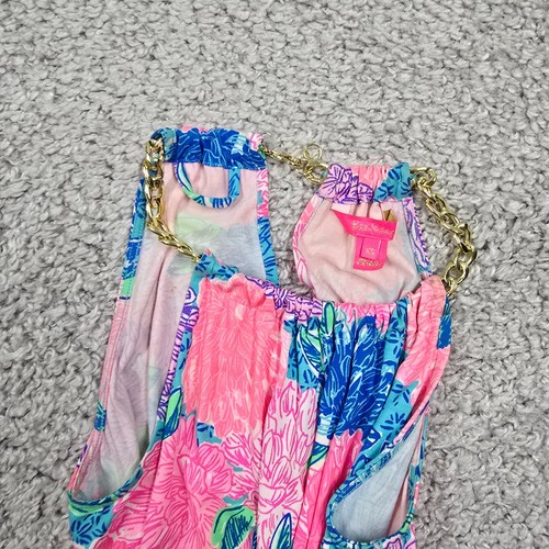 Lilly Pulitzer Bingham Floral Halter Midi Dress XS Resort Vacay Beachy READ - Picture 8 of 17