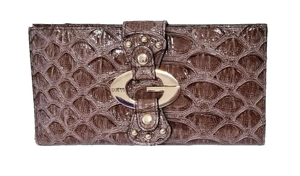 Carteras de imitación de cuero marrón para GUESS Mujeres