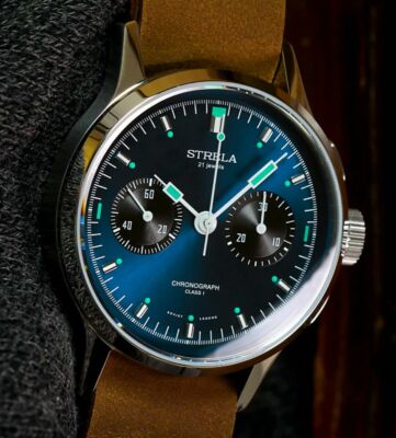 Strela Chronograph 40mm Cosmos COP40BLUE Saphir