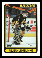 Rejean Lemelin #343 1990-91 Topps Boston Bruins