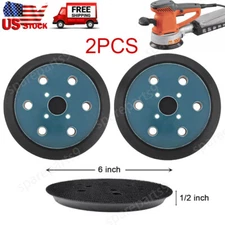 2Pcs 6" Orbit Sander Backing Pad 305189001 for Ridgid R2611 Hook & Loop Pads New