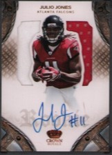 2011 Panini Crown Royale  Rookie Silhouette AUTO PATCH #220 Julio Jones /299