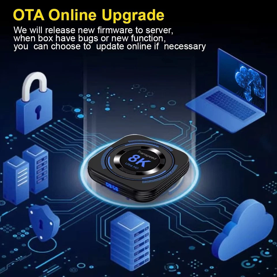 Transpeed Android 12 TV Box Allwinner H618 32GB / 64GB Quad Core Cortex A5 8K - Image 2 of 4