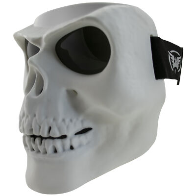 Global Vision Skull Mask Motorcycle Riding Goggles Full Face Mask w/ Smoke Lens
