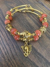 Handmade Boho Beaded Elephant Adjustable Multi Layer Bracelet