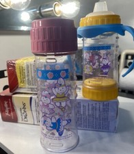 PLAYTEX ORIGINAL DECORATED Drop-In NURSER Bottle Holders TrainerSpout VINTAGE  