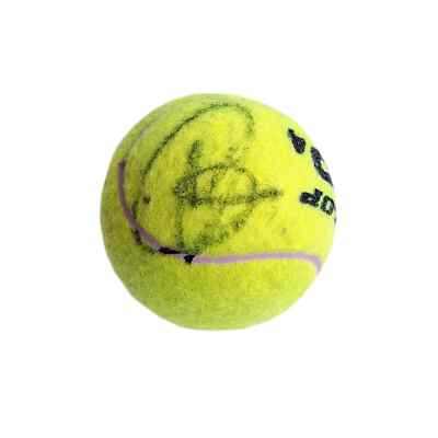 Signed tennis ball Novak Djokovic + match Used Tennis Ball Paris Bercy 2021