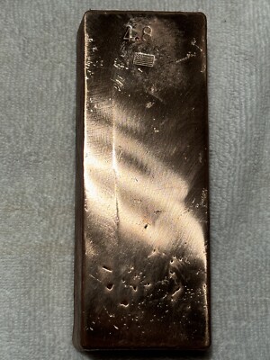 10 Lbs Hand Poured/Polished Copper Ingot Bar, Consists of Two 5 Lb +/- Bars