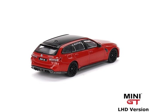 BMW M3 Competition Touring (G81) - rosso toronto - Mini GT 1:64 - Foto 4 di 6