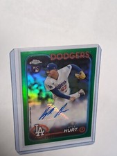 2024 Topps Chrome Update #AC-KHU Kyle Hurt Autograph Green Refractors #/99
