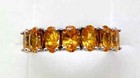 HSN Colleen Lopez Sterling Silver 7-Stone Spessartite Gemstone Band Ring Size 8 — photo 2