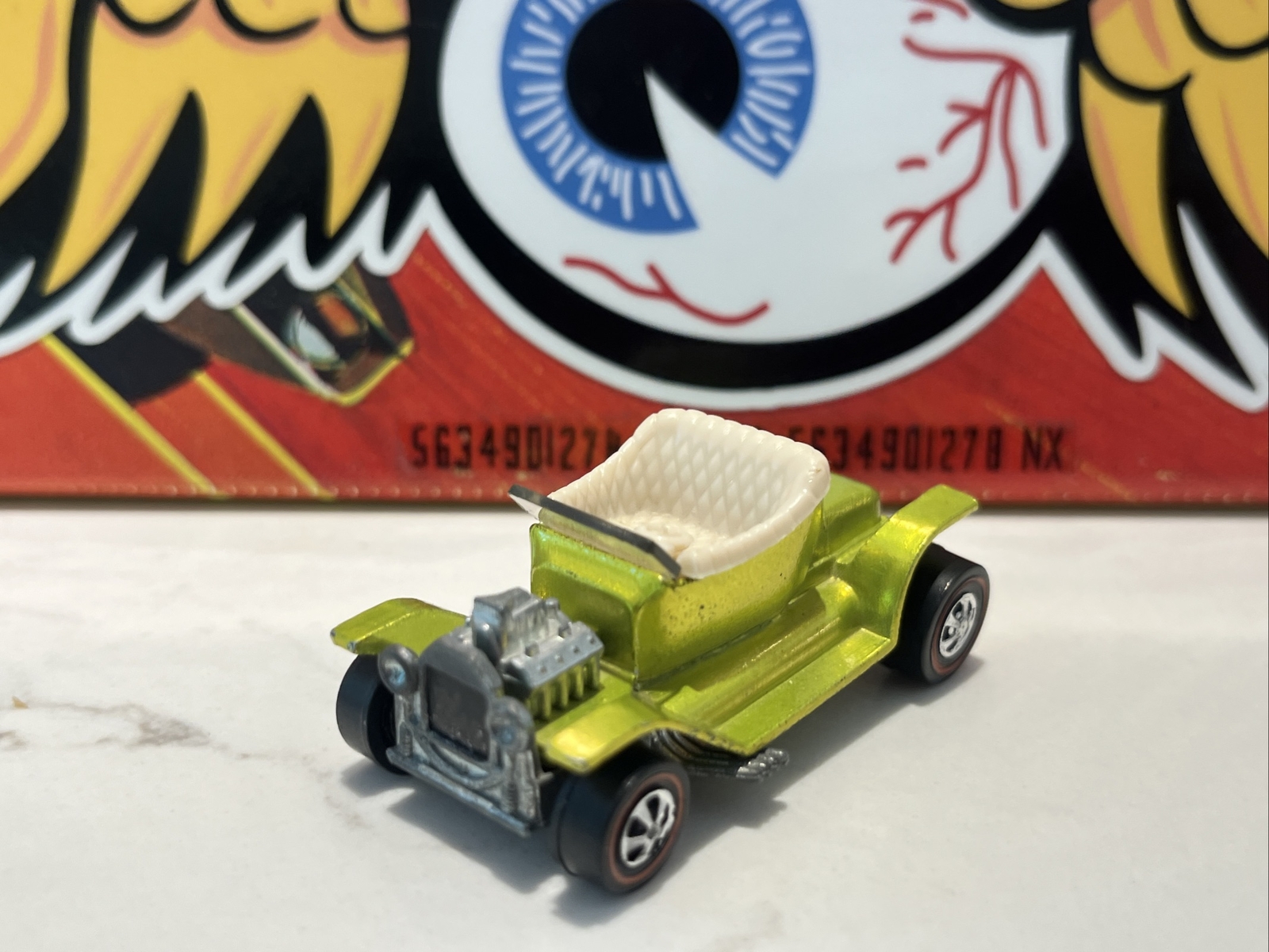 RARE 1968 Hot Wheels Redline ANTIFREEZE HOT HEAP Slanted Windshield