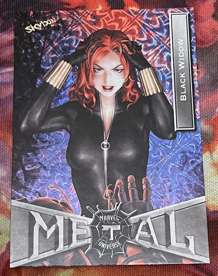 2022 Upper Deck Marvel Metal Universe Spider-Man Grandiose Black Widow #13