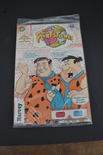 The Flintstones Movie Adaptation Double Vision Glasses, Harvey Comics,Sealed NEW - Picture 2 of 3