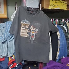 Vintage 2000 Y2k Harley Davidson Looney Toons Taz On A Harley Double Sided...