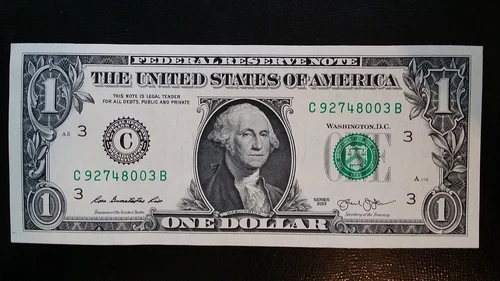 UNITED STATES USA $1 Dollar 2013 Rosa Rios 'C' Philadelphia aUNC Banknote