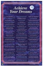 1999 STARLINE ACHIEVE YOUR DREAMS MOTIVATIONAL POSTER NEW 22x34