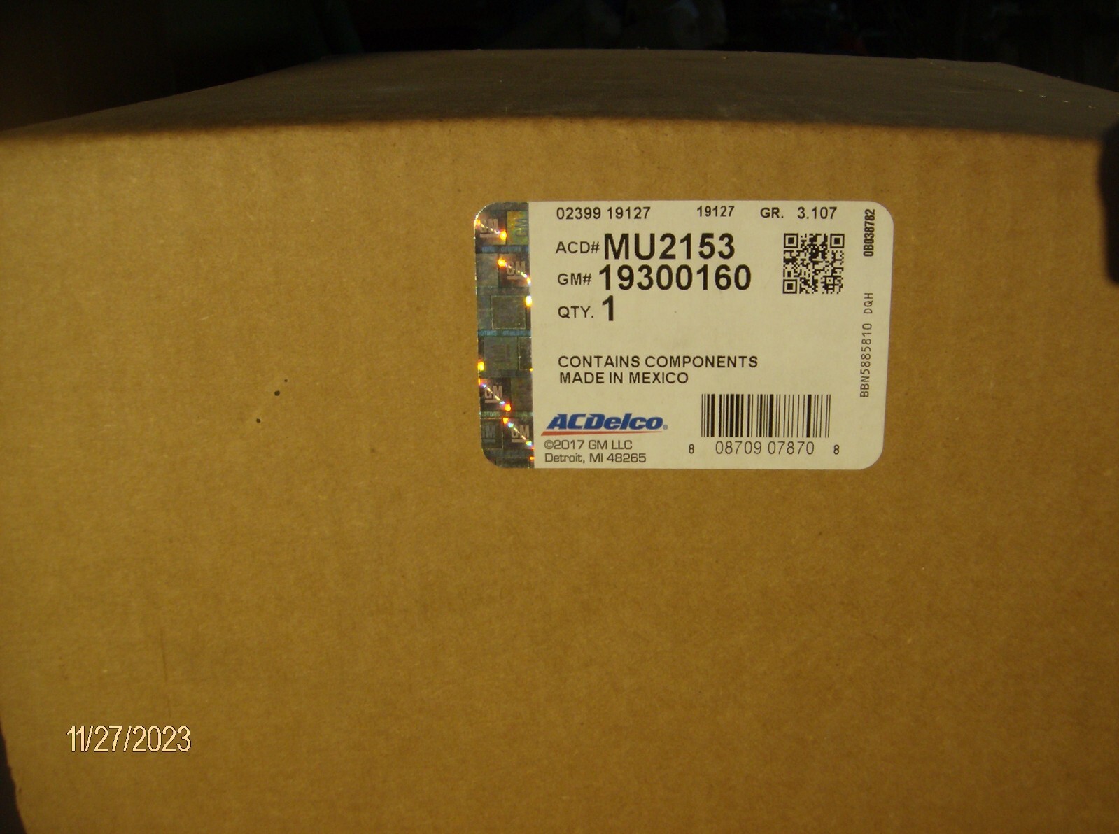 GENUINE GM ACDELCO 19300160 MU2153 FUEL PUMP MODULE ASSEMBLY | eBay