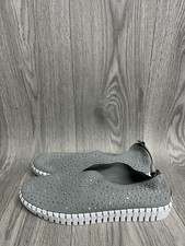 Image of Womens Skechers Sepulveda Grey Suede Slip On Shoes UK Size 3 Brand New