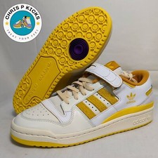 Adidas Forum 84 Low Men Size 9.5 Retro Basketball Shoe Off White Yellow GX4537