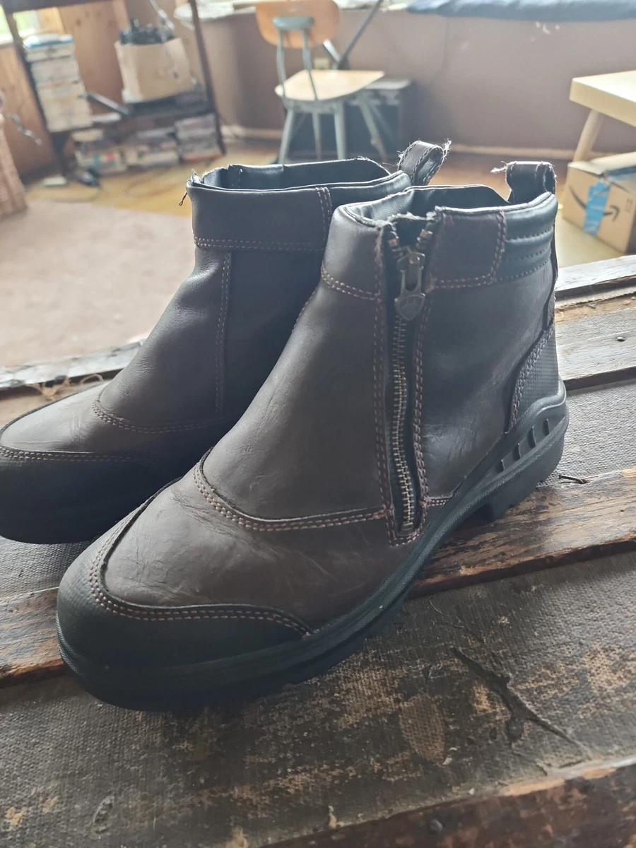 Ariat ATS Technology Boots 9.5B Leather Chukka Mens Brown Low
