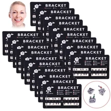 10 Sets Dental Orthodontic Brackets Metal Braces Standard MBT 018 Slot 345 Hooks