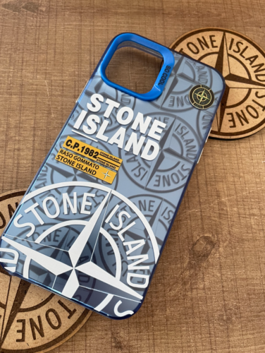 Coque Trend Stone Island Bleu iPhone 13 | Livraison Offerte - Photo 4/5