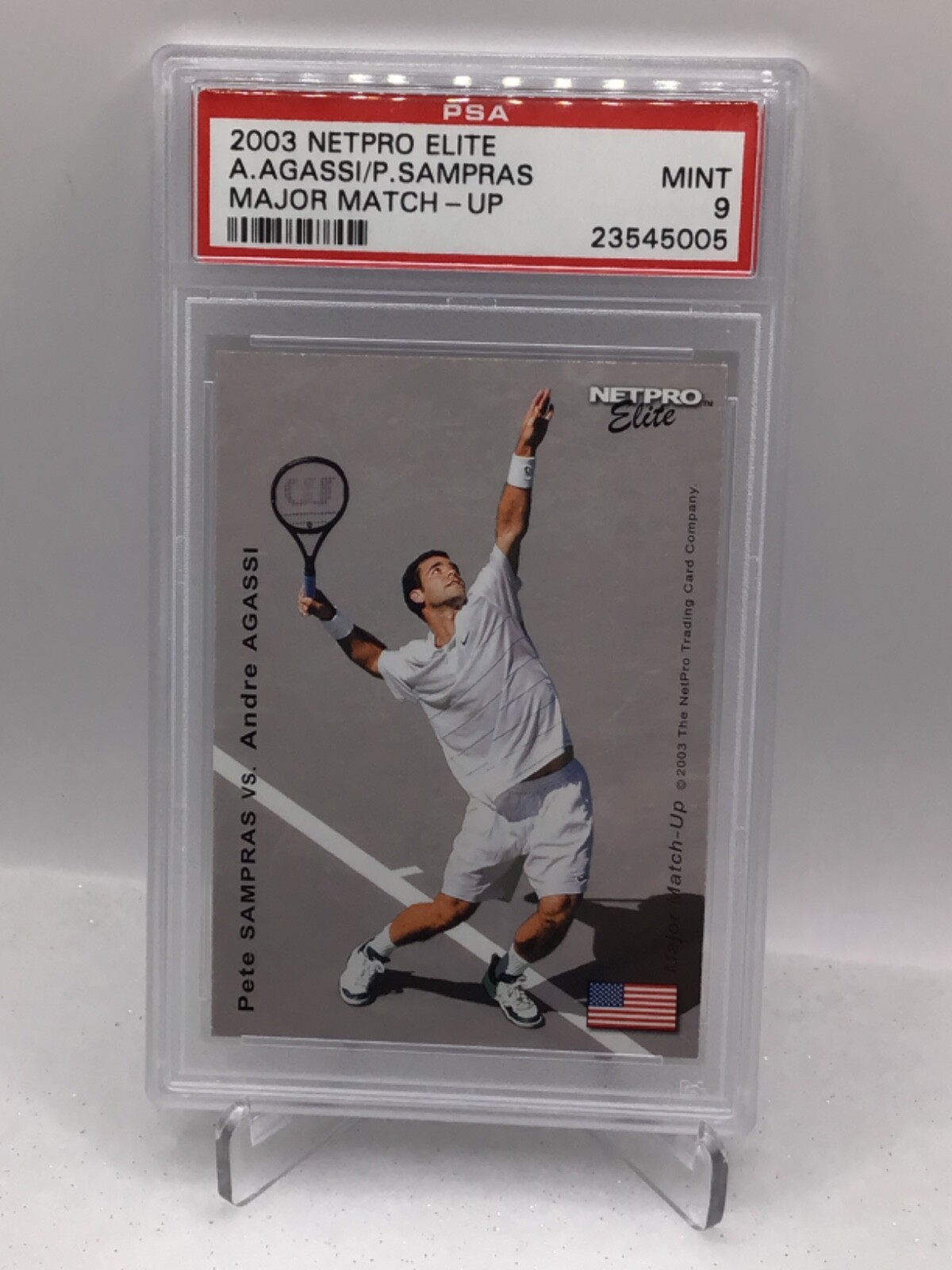 2003 Netpro Photo Card #14 Pete  Sampras PSA 10 (Top Pop, Pop 3)