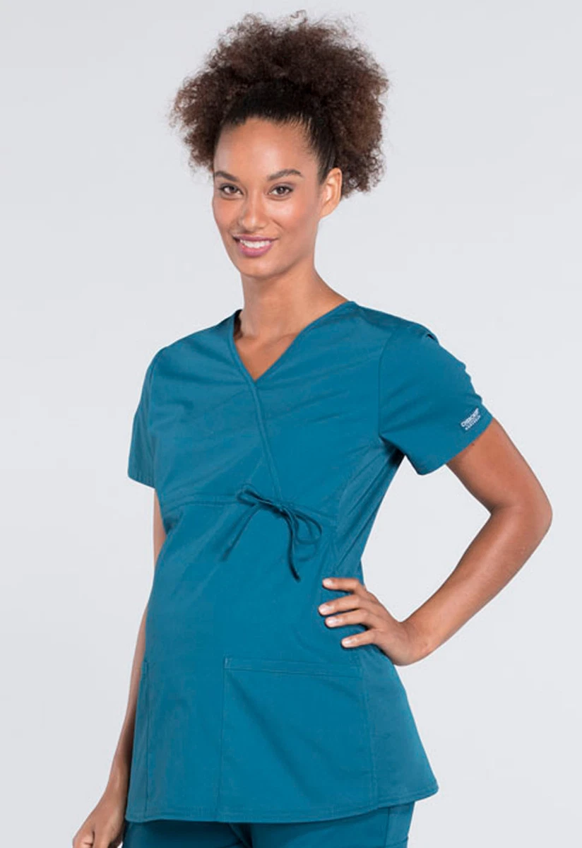 Caribbean blue shop scrub top