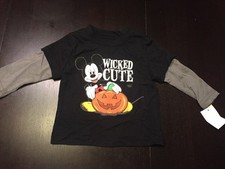 Disney Mickey Wicked Cute - Halloween Long Sleeve T-Shirt 12M