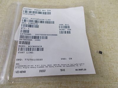NEW Microchip PIC16F1938-I/MV 8-Bit MCU Microcontroller *FREE SHIPPING*