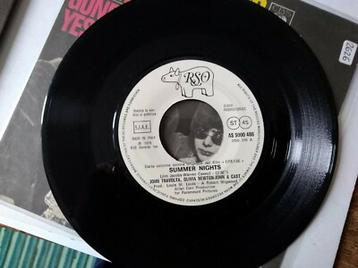 7'' PROMO JOHN TRAVOLTA OLIVIA NEWTON JOHN SUMMER NIGHTS AMANDA LEAR GOLD EX/EX+