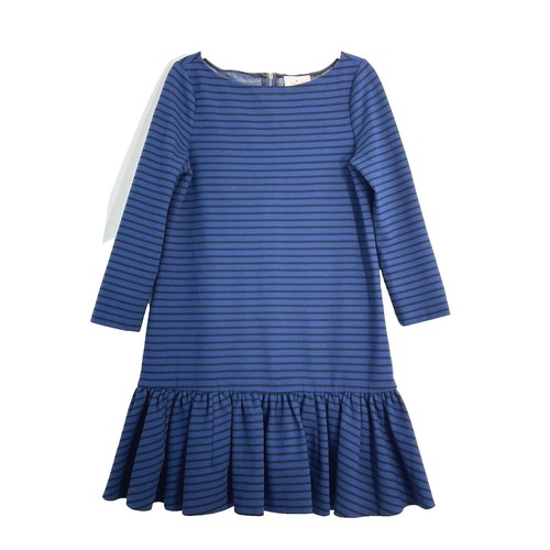 navy blue dress for baby girl Bzhegqhd Womens Casual Shift Dresses Long Sleeve Round Neck Solid Color  Pocket Detail Tunic Sweater Dress Fall Winter Machine Washable Day Dress main image 0