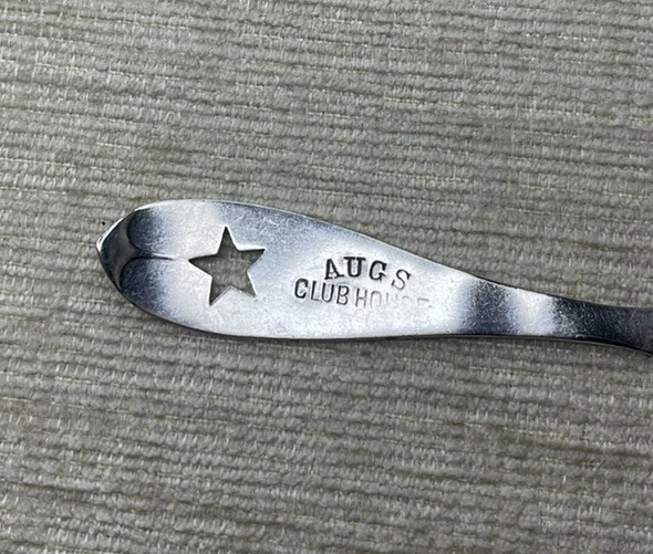 Antique Possible Sterling Silver Sugar Sifter Shell Shaped Spoon Star Piercing - Image 3 of 4