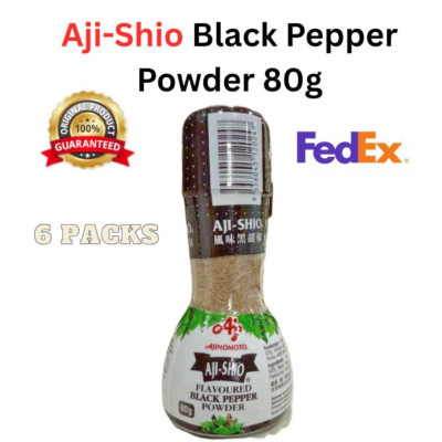 Aji-Shio Ajinomoto Aromatisiert Boden Black Pepper Pulver 80g - 6 Packungen