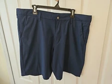 SWISS TECH Mens Shorts Size 40 Blue Flat Front Utility Performance Stretch