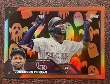 2023 Topps Update Orange and Black Ghosts SSP Jurickson Profar Rockies US218