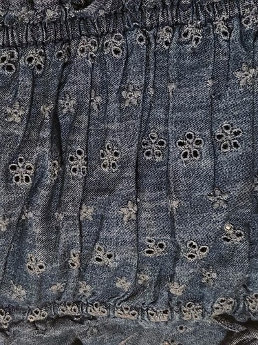 Vestido midi con ojales de mezclilla DOEN x GAP índigo L nuevo con etiquetas - Imagen 11 de 12