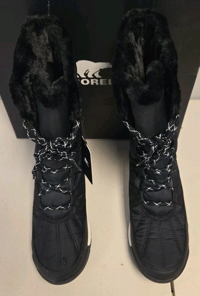 SOREL Women's Whitney ll Plus Tall Lace Waterproof Boot Black Size 10 - Image 2 of 4