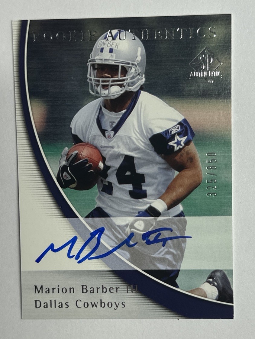 2005 Upper Deck SP Authentic Marion Barber III Rookie Auto 325/850