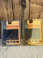 1997 Upper Deck Michael Jordan Diamond Vision Highlight Reels #1 & #5 Sealed
