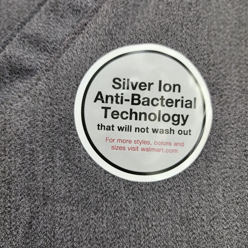 NUEVO Blusa Médica ClimateRight by Cuddl Duds para Mujer 2X Gris Manga Corta 6 Bolsillos Foto 2 de 4