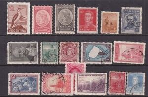 ARGENTINA ^^^OLDER  x16 hinged & used    collection  @dco1433arg44