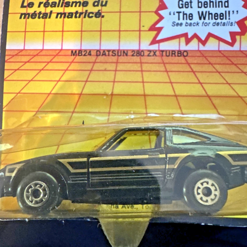 Matchbox Black Datsun 280ZX Turbo MB24 Macau Base 1984 - Package Issues - Image 3 of 4