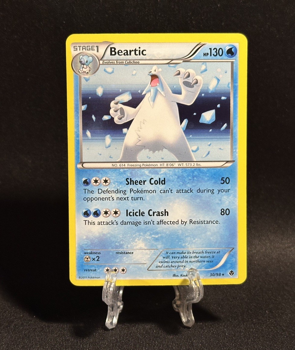 Beartic - Cosmos Holo - Emerging Powers 30/98  Black White Promo Pokemon Card LP