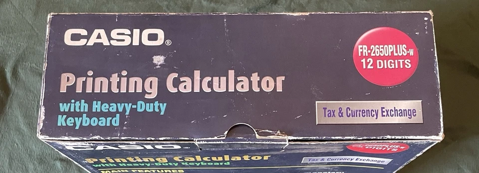 Casio FR-2650 Plus Tax & Exchange Desktop Printing Calculator New - Image 4 of 4