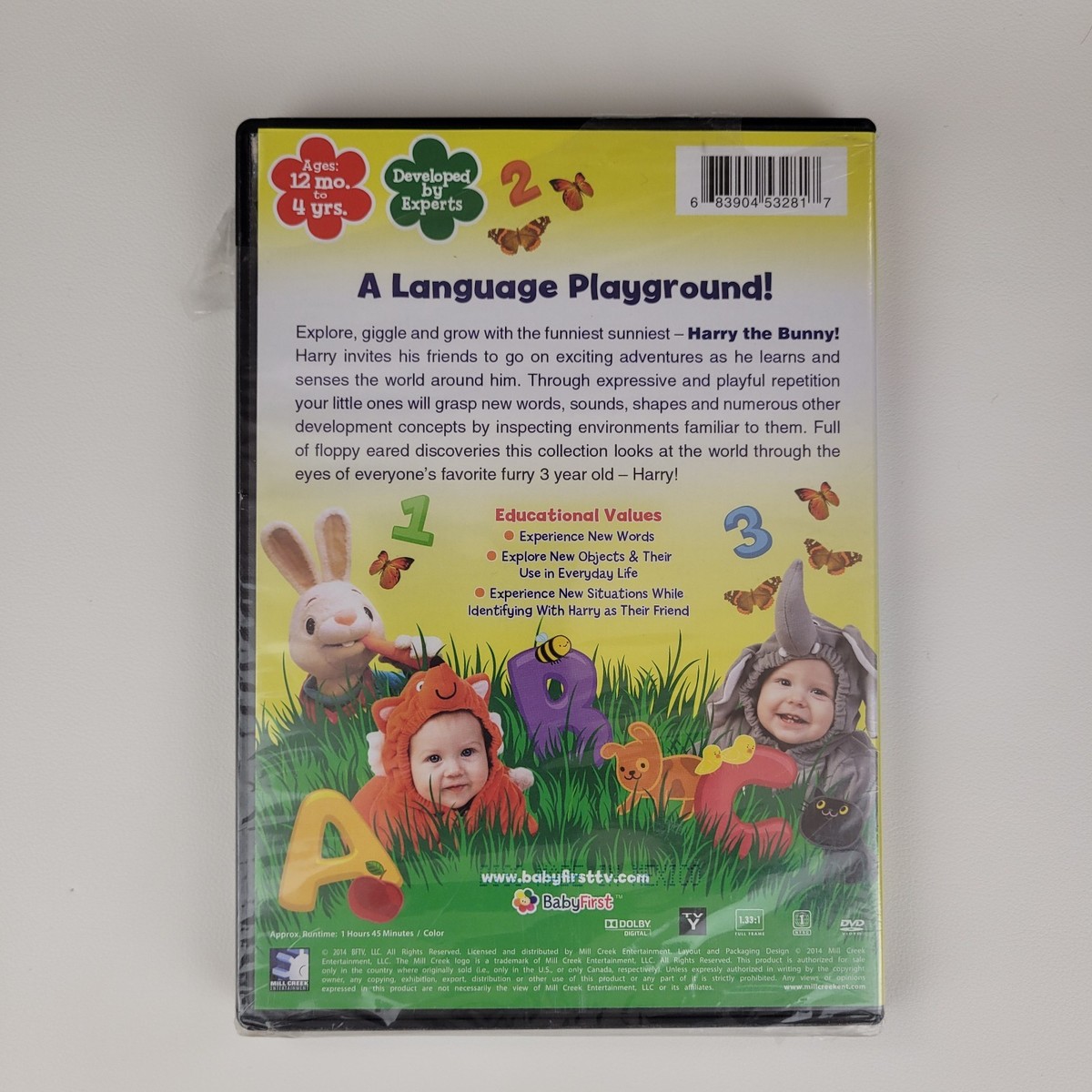 BabyFirst: Harry the Bunny - Hoppy Learning (DVD, 2014) for sale