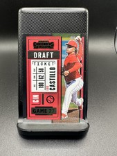 2020 Contenders Draft Ticket Green #85 Luis Castillo  54/299 Cincinnati Reds