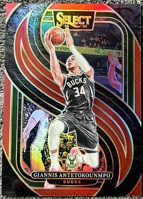 2024-25 Select - Premier Level Giannis Antetokounmpo #137 Red Prizm #/199 Heat