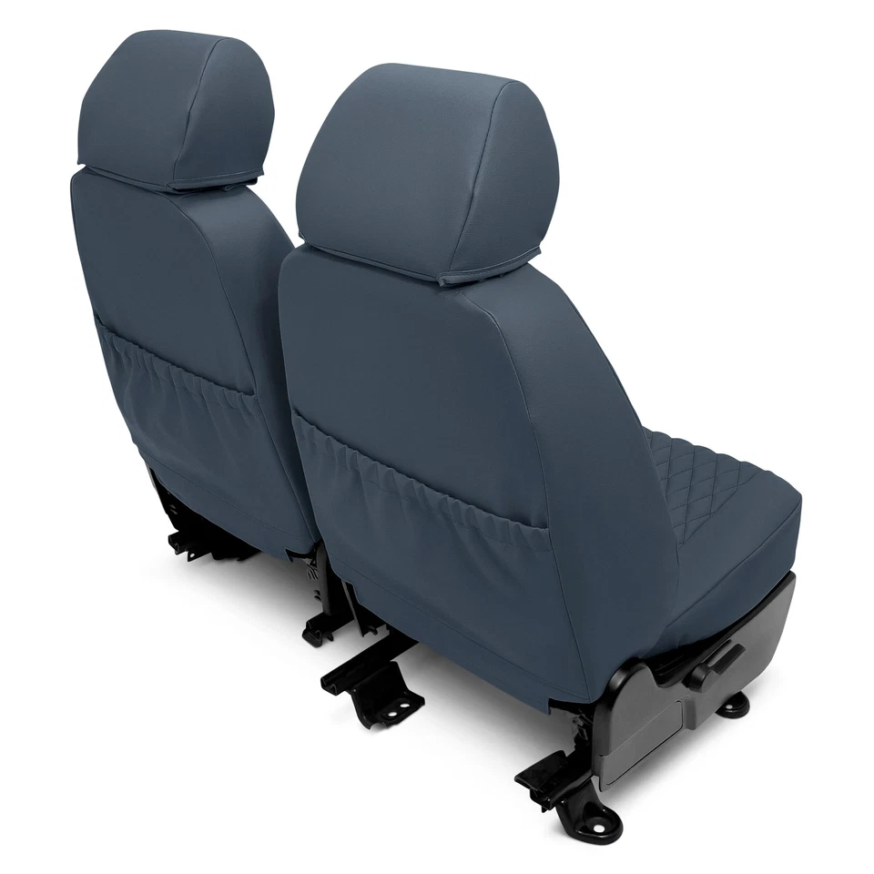 For BMW 318i 92-98 CalTrend Diamond Quilted 1st Row Dark Gray Custom Seat Covers Foto 4 de 4